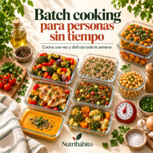Batch cooking para gente sin tiempo